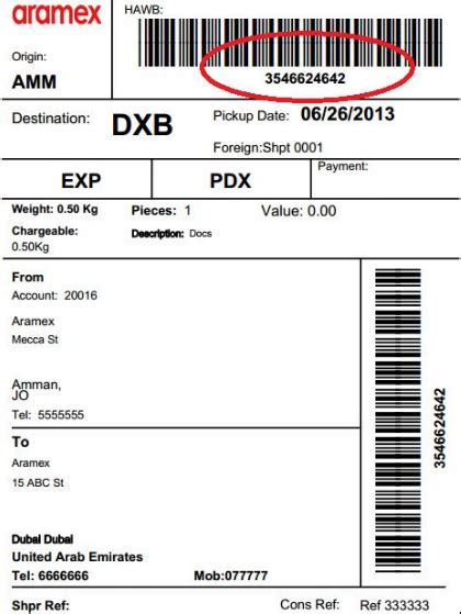 Aramex Tracking .